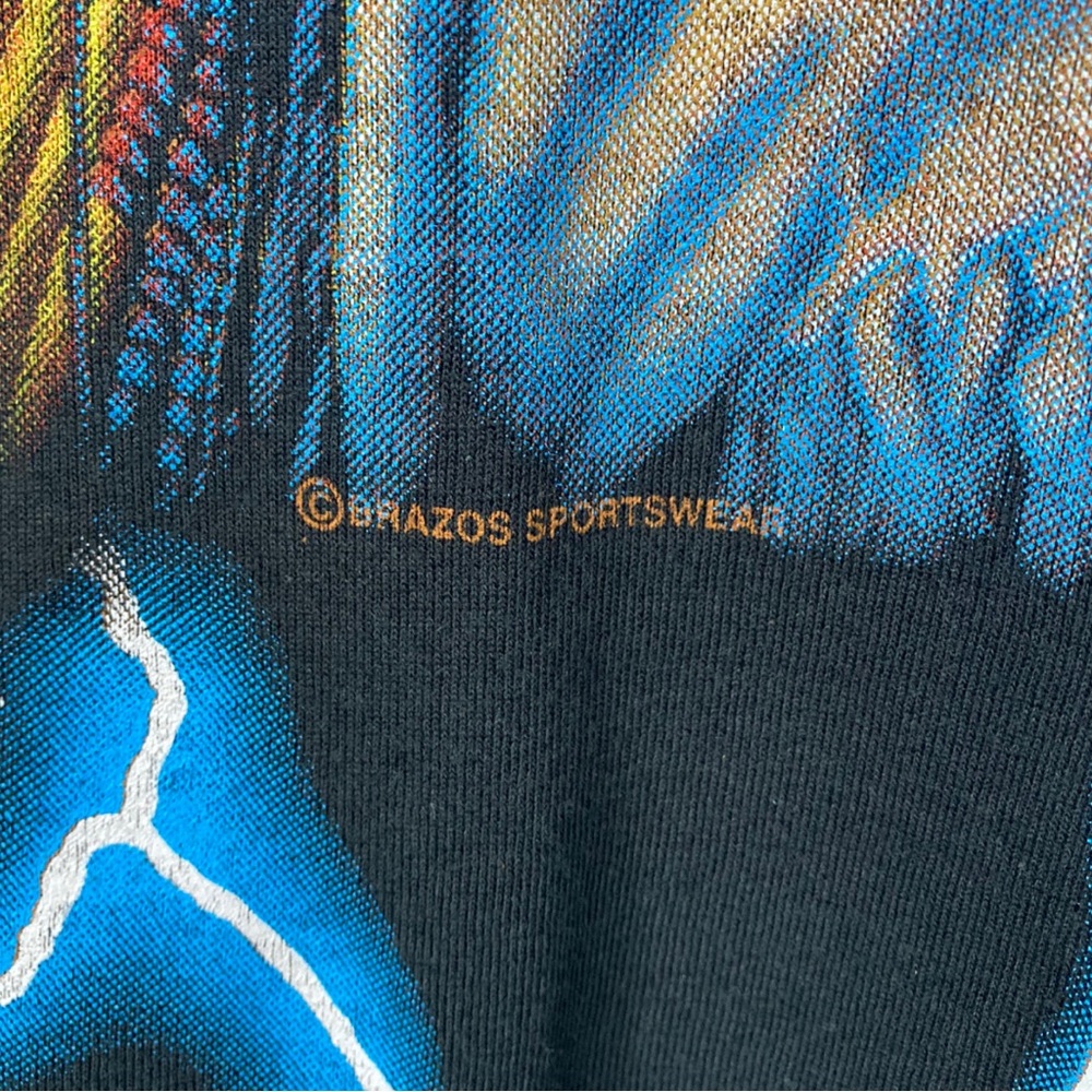 USA Thunder Black Eagle Brazos Sportswear Oversized T-shirt - Picture 8 of 10